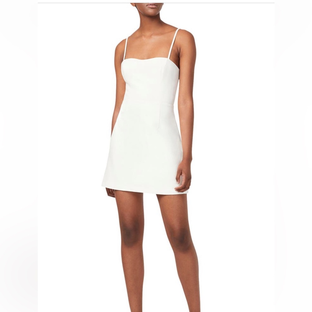 French Connection Whisper Sweetheart Neck Mini Dress